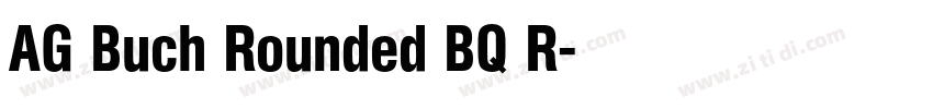 AG Buch Rounded BQ R字体转换
